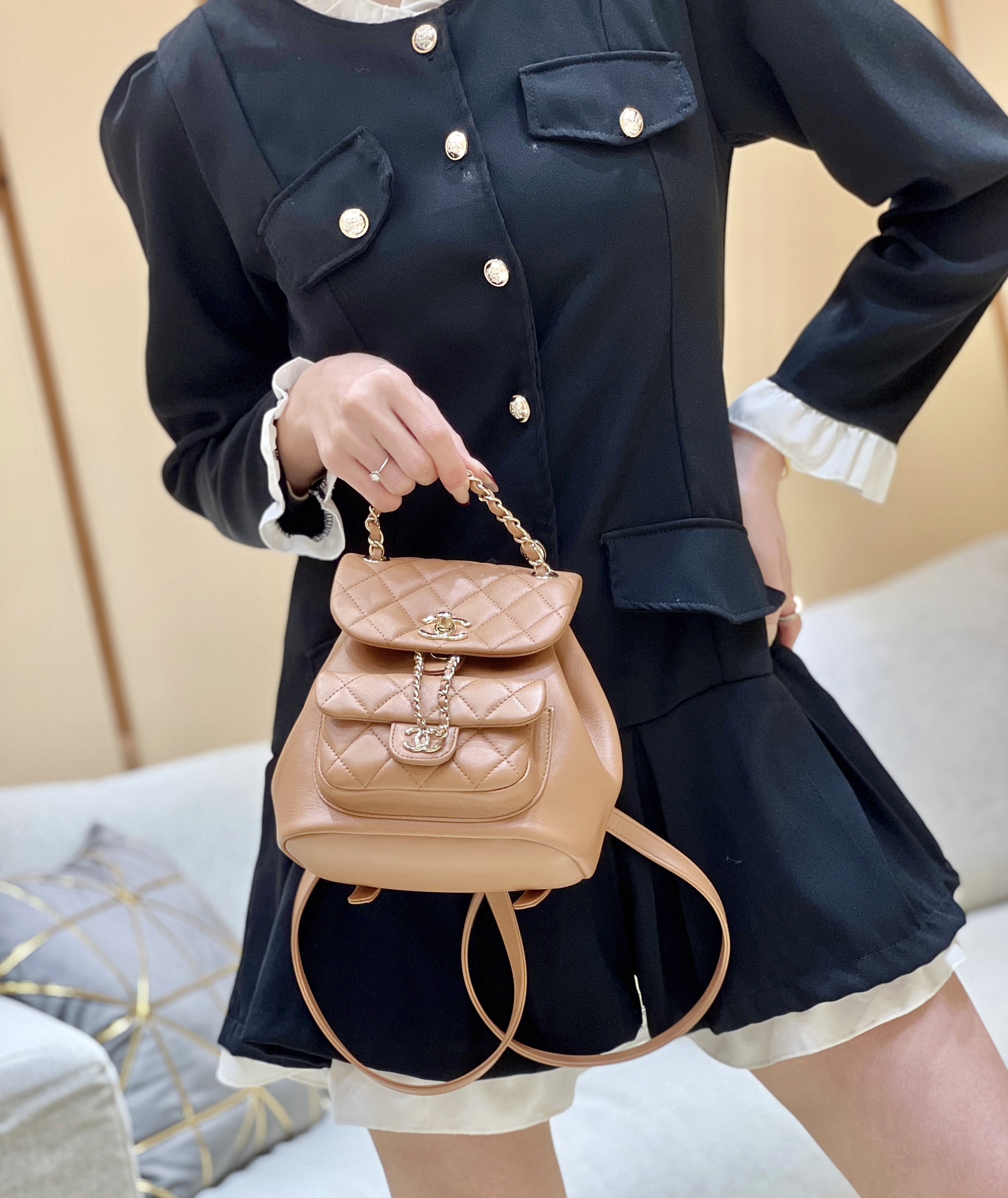 Chanel 24S duma small backpack AS2908