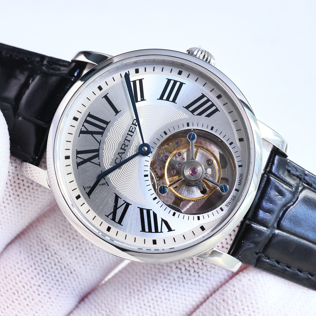 Cartier True Flywheel KF1 Rotonde de Cartier Tourbillon Cadran Love Tourbillon Watch