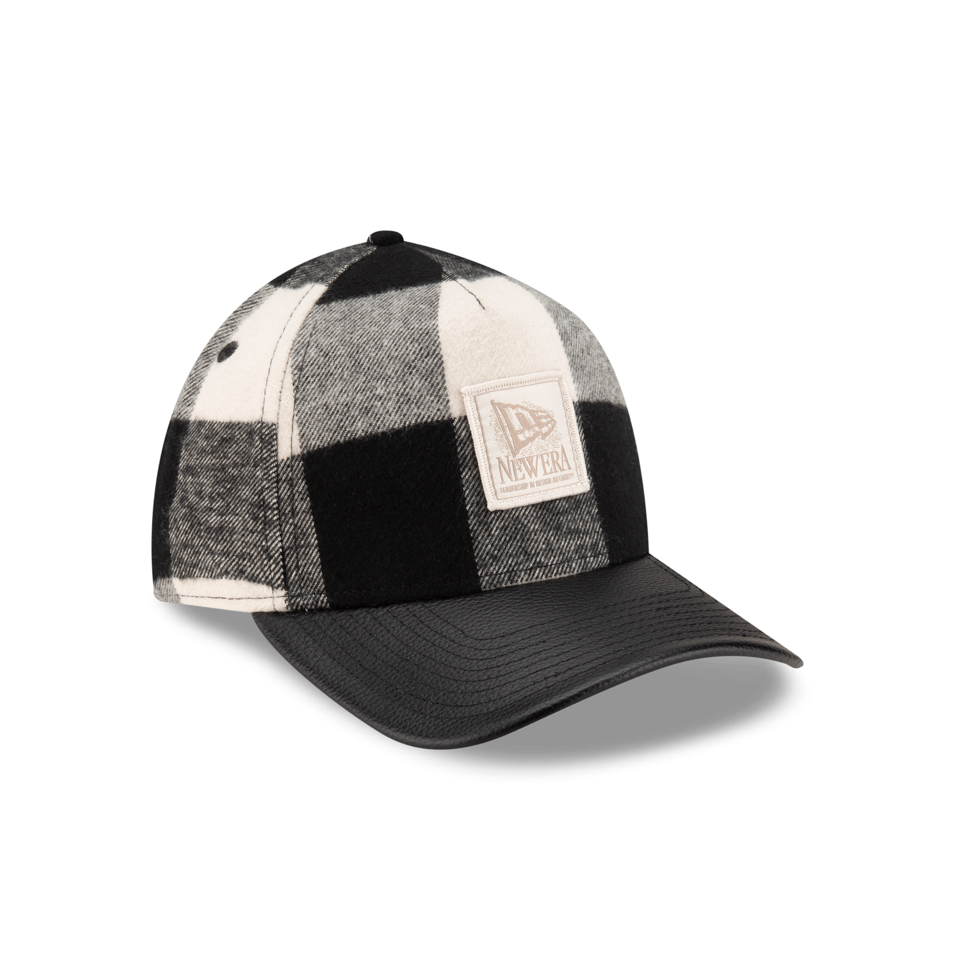 Lumber Plaid College White 9FORTY A-Frame Adjustable Hat