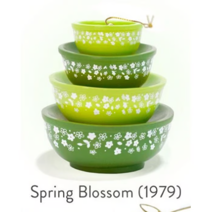🎅Christmas Hot Sale 70% OFF🔥Miniature Pyrex Bowl Stack Ornament