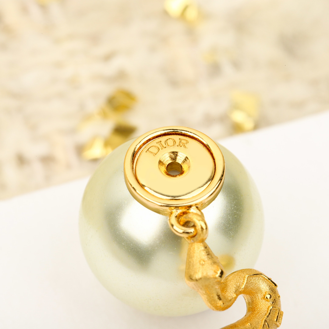 Dior Snake Year Limited Edition Pearl Earrings