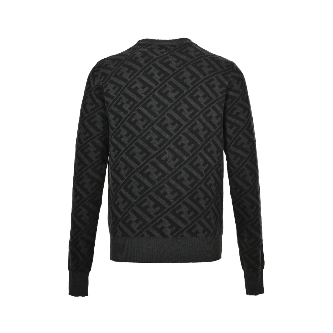 Fendi 24Fw FF all-over jacquard crew neck sweater
