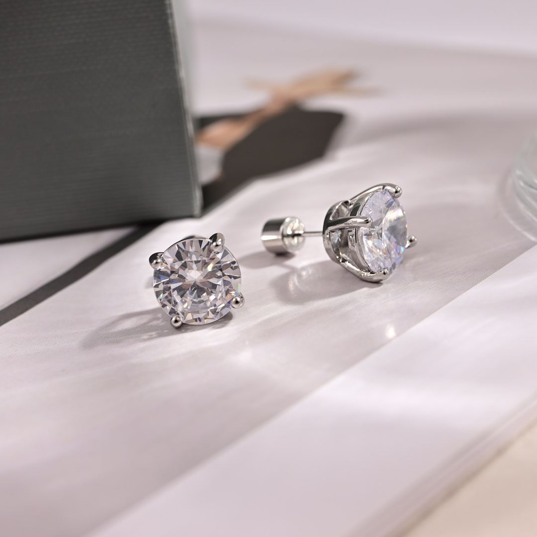 Balenciaga diamond earrings