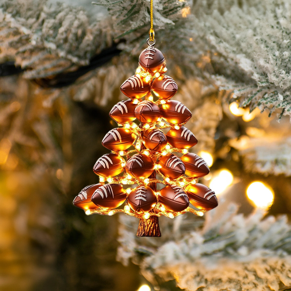 All-Star Football Christmas Ornament