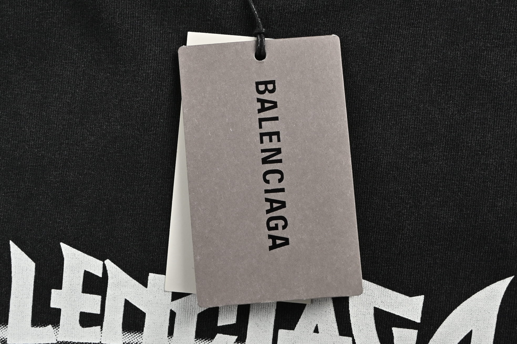 Balenciaga Letter Print Washed Short Sleeves
