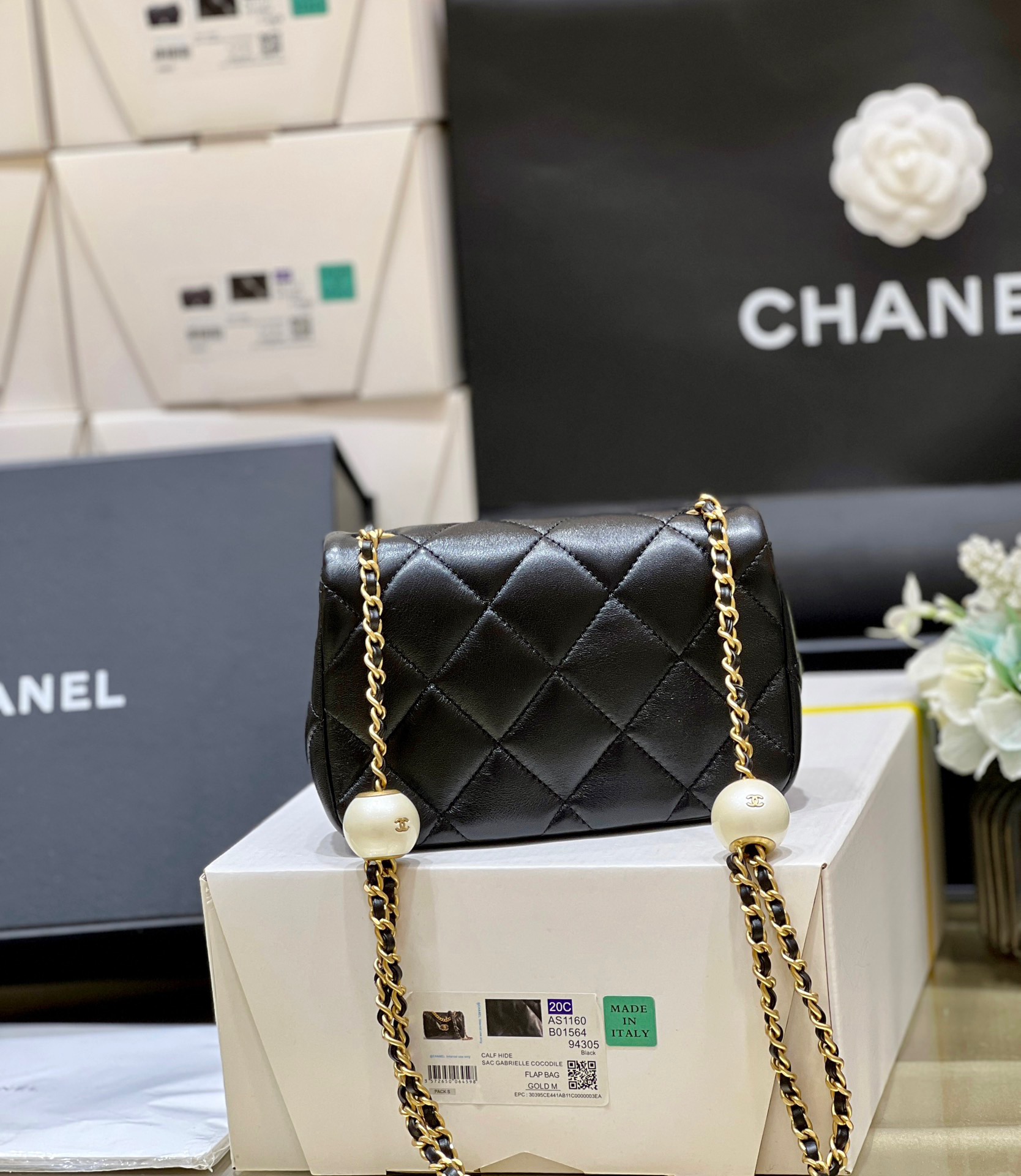 Chanel 24S Spring/Summer Collection Pearl Chain Bag AS4868