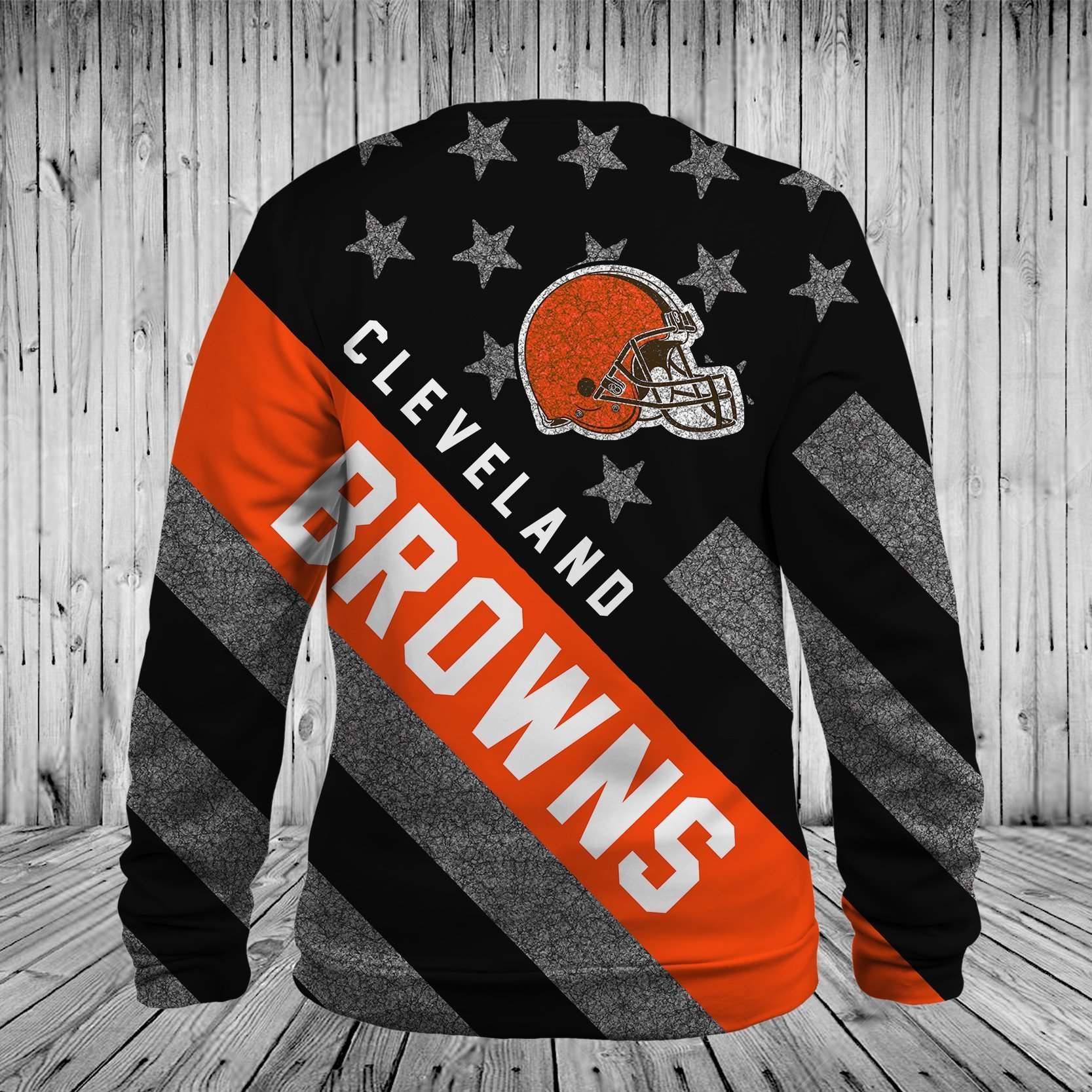 BROWNS HOODIE 3D FLAG52