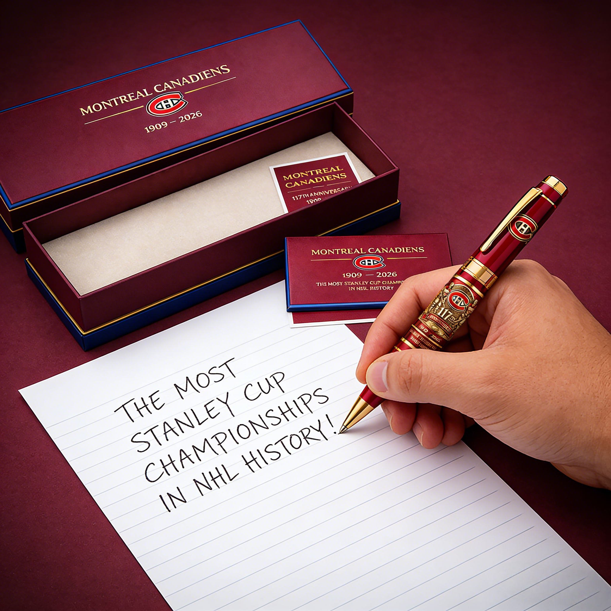 Montreal Canadiens 117th Anniversary Commemorative Pen