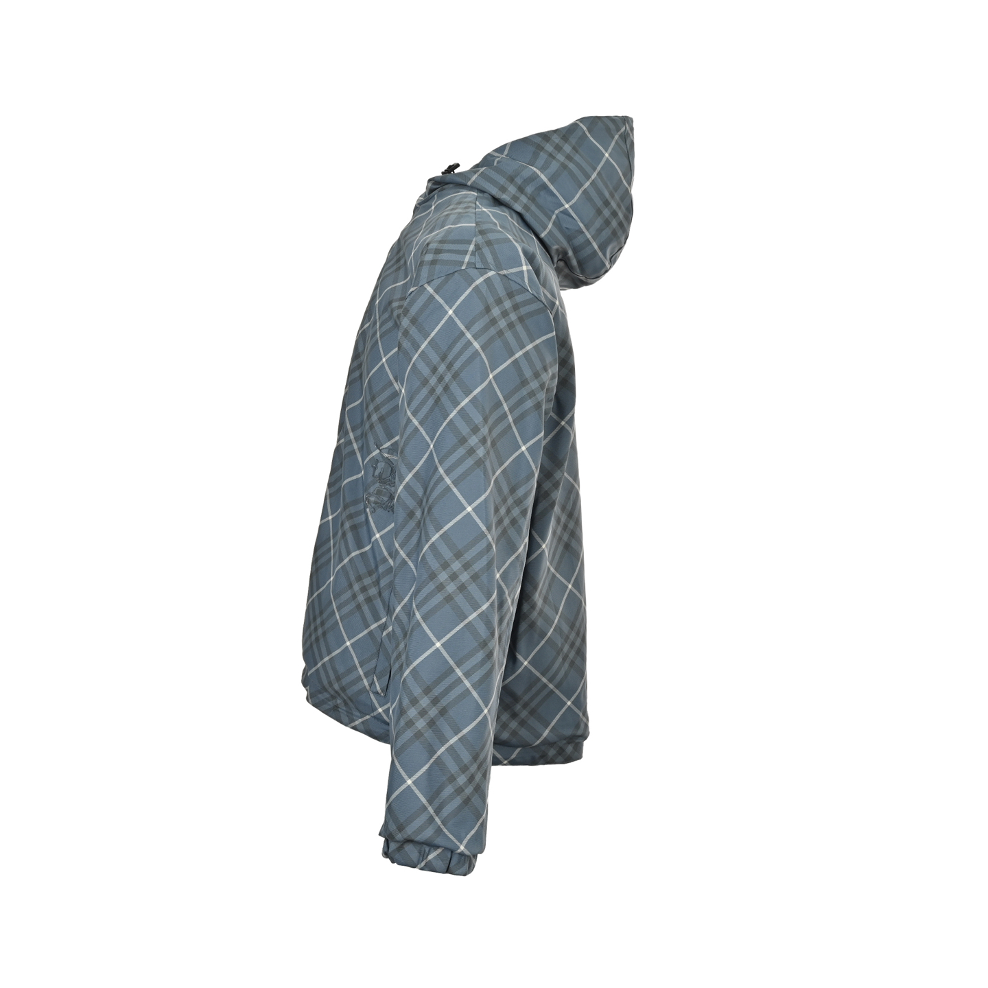 Burberry 25Fw reversible jacket with diamond check and horse embroidery