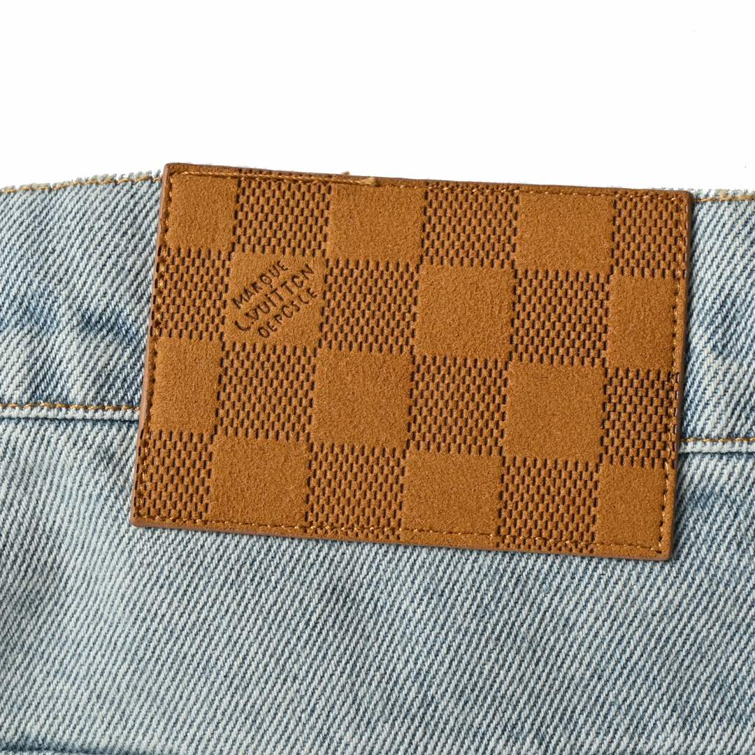 Louis Vuitton 24Fw embroidered logo jeans