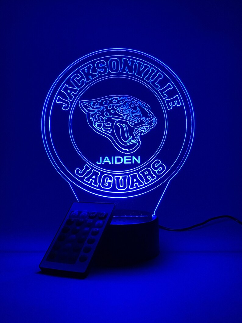 JACKSONVILLE JAGUARS 3D LAMP PERSONALIZED
