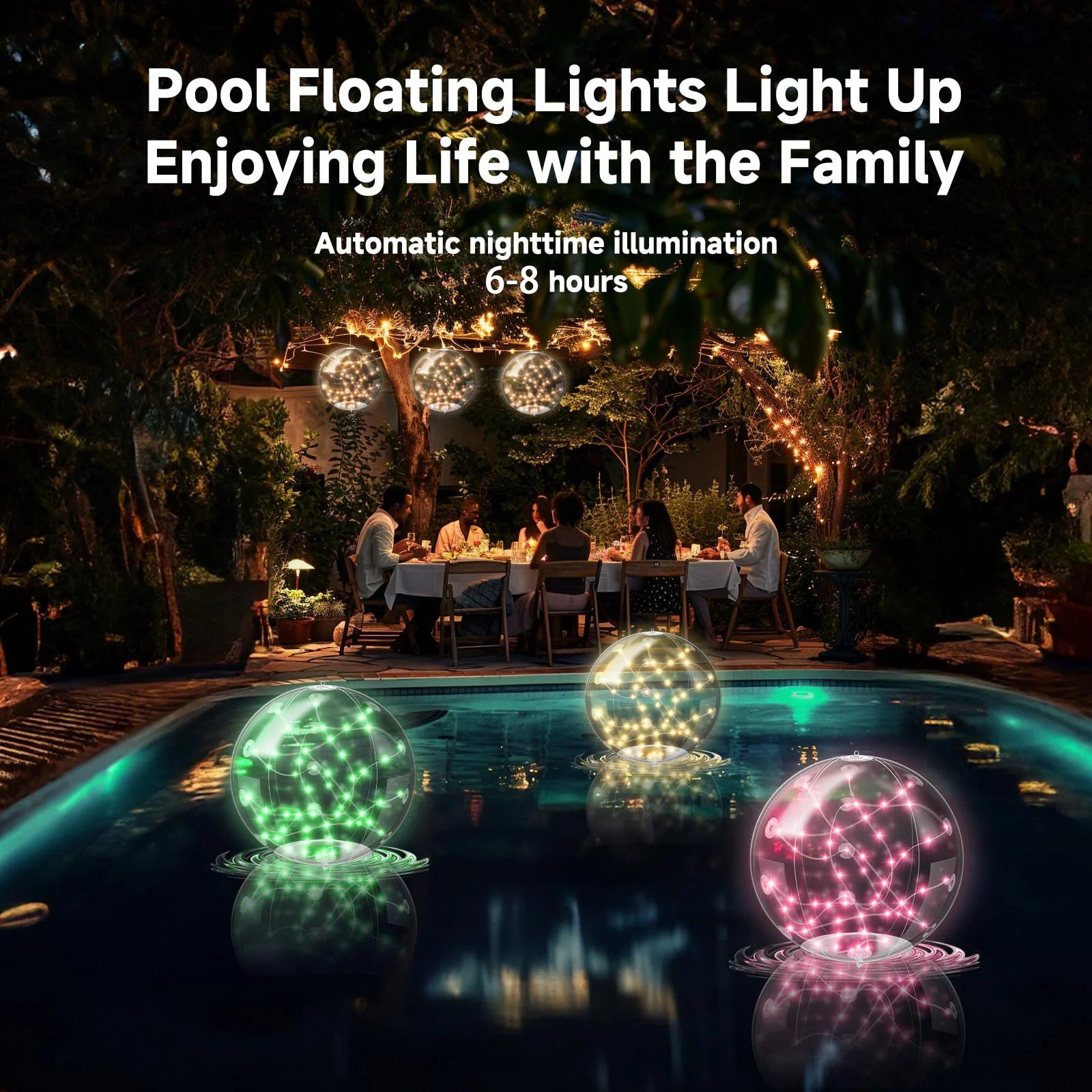 🔥Last day 48% OFF - Solar Floating Pool Lights