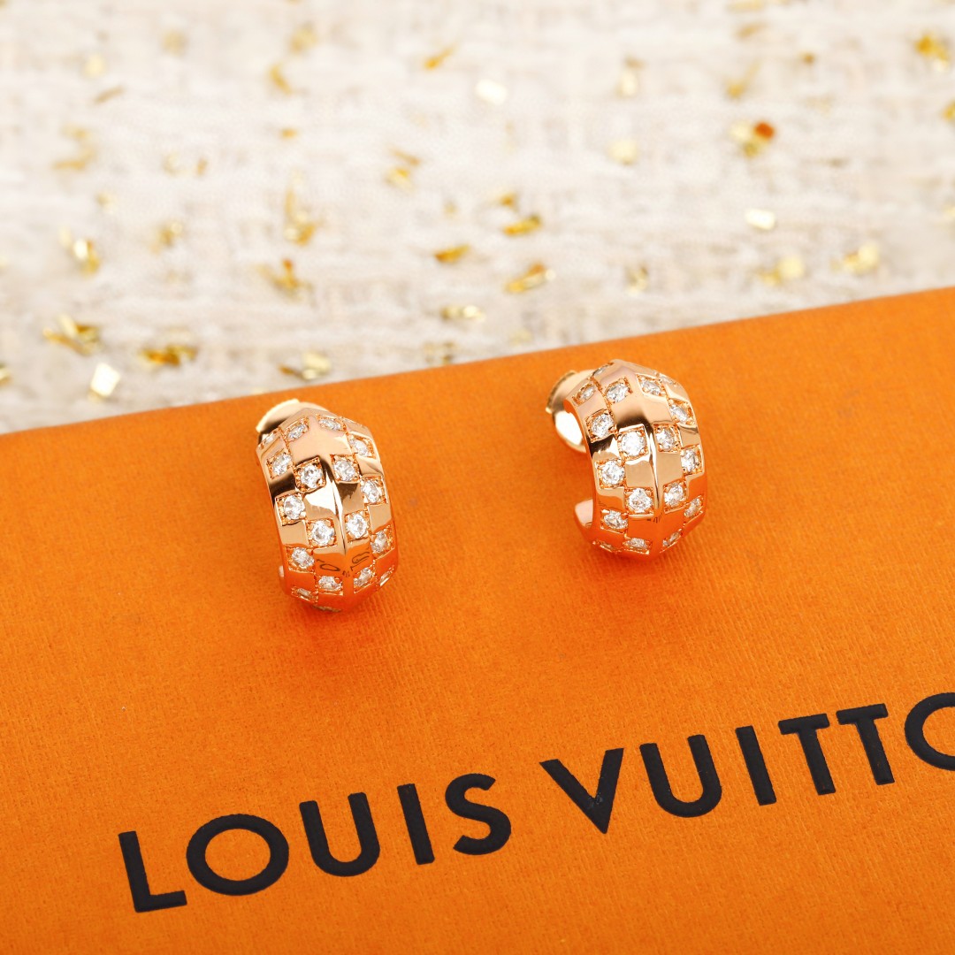 LE DER DE LOUIS VUITTON Diamond earrings