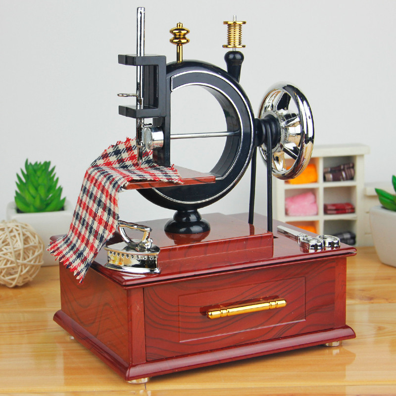 🔥Mother's Day Early Sale-[SAVE 50% OFF]--Wood Sewing Machine Music Box-BUY 2 GET 10% OFF & FREE SHIPPING NOW