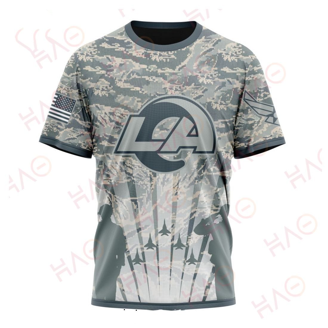 LOS ANGELES RAMS 3D HOODIE US AIR FORCE