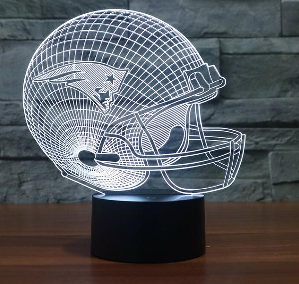 NEW ENGLAND PATRIOTS 3D LAMP PERSONALIZED