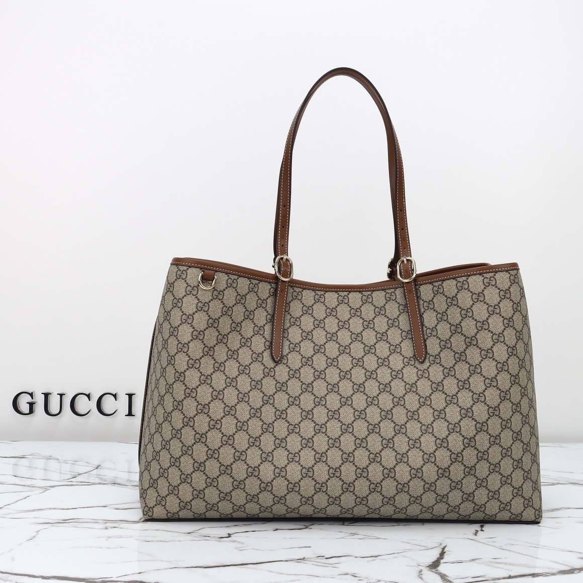Gucci GG Emblem maxi tote bag ‎815212 FAD6L 9758