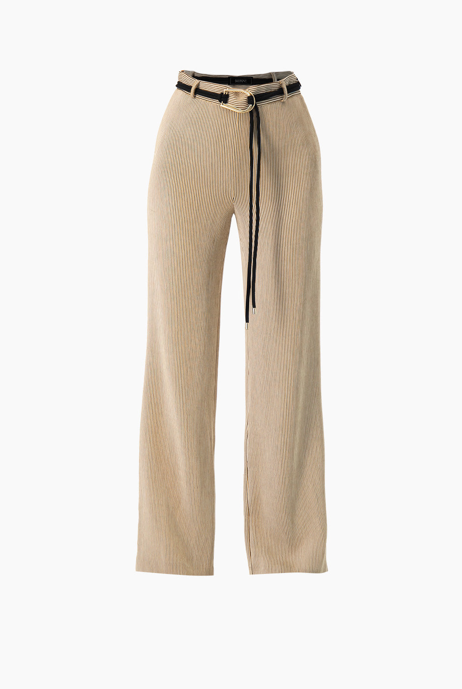 Pantalon semi campana con cierre