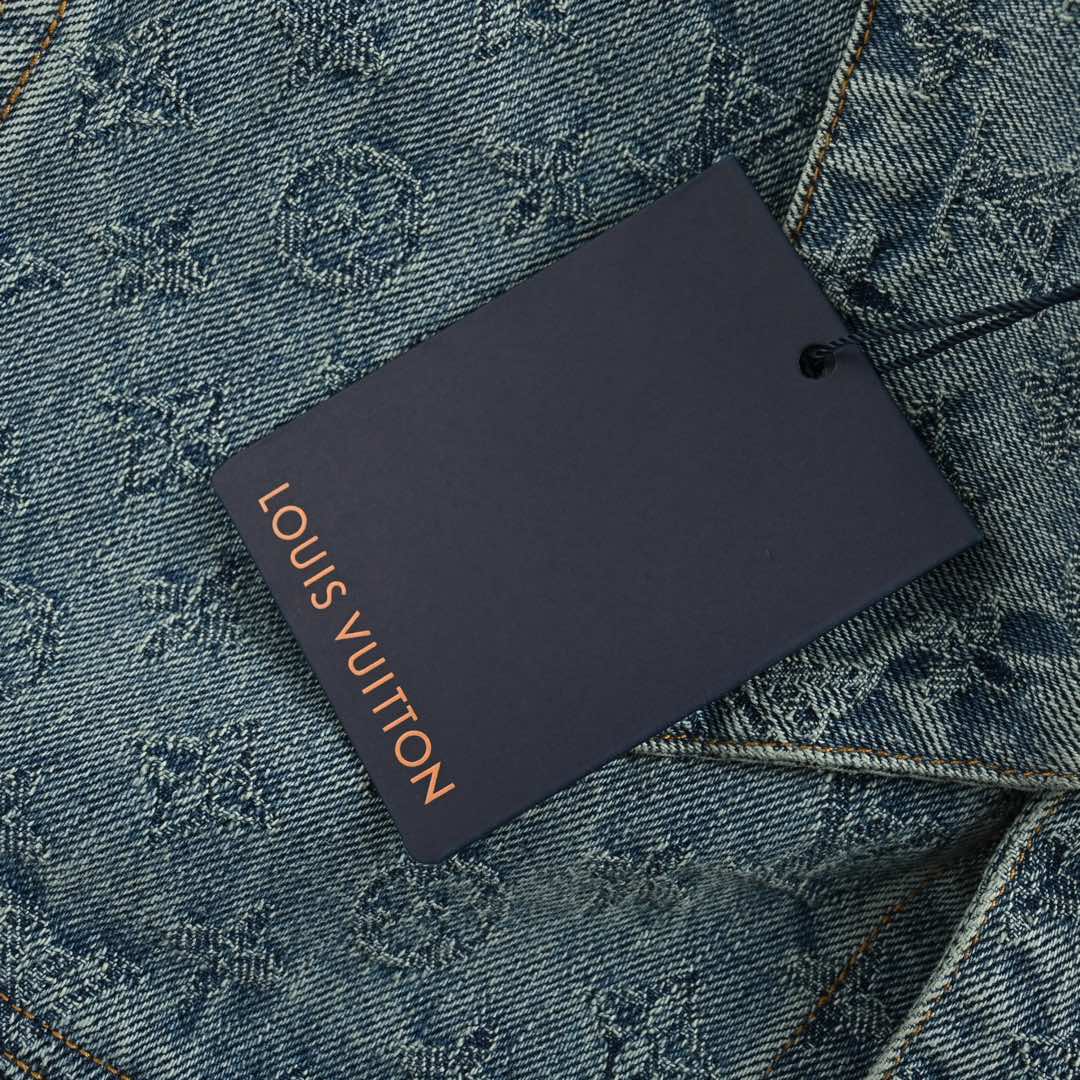Louis Vuitton 24Fw monogram jacquard denim jacket