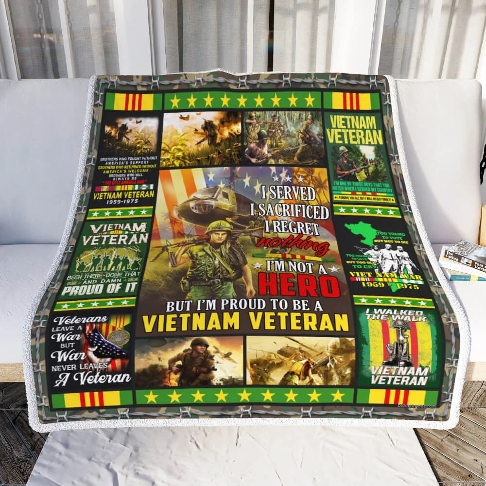 Vietnam Veteran. I Walked The Walk Sofa Throw Blanket