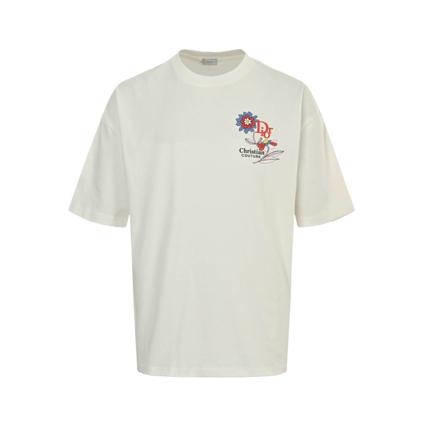 Dior 25ss floral print short-sleeve