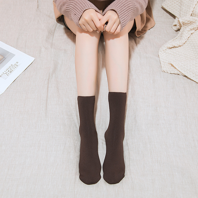 (🔥Last Day Promotion-SAVE 50% OFF) 3Pairs/Pack Thickening & Velvet Snow Socks Fleece Lining Thermal Socks --BUY 3 GET 15% OFF & FREE SHIPPING