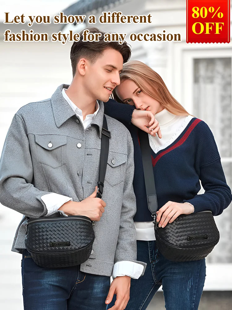 🔥Last Day 50% OFF🔥🌟Hand Weaving Large Capacity Cowhide Shell Bag👜