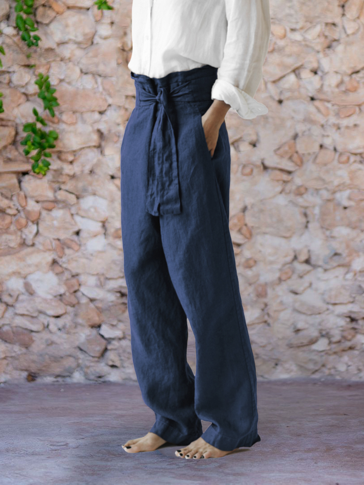 Comfy Wrap Wide Leg Pants