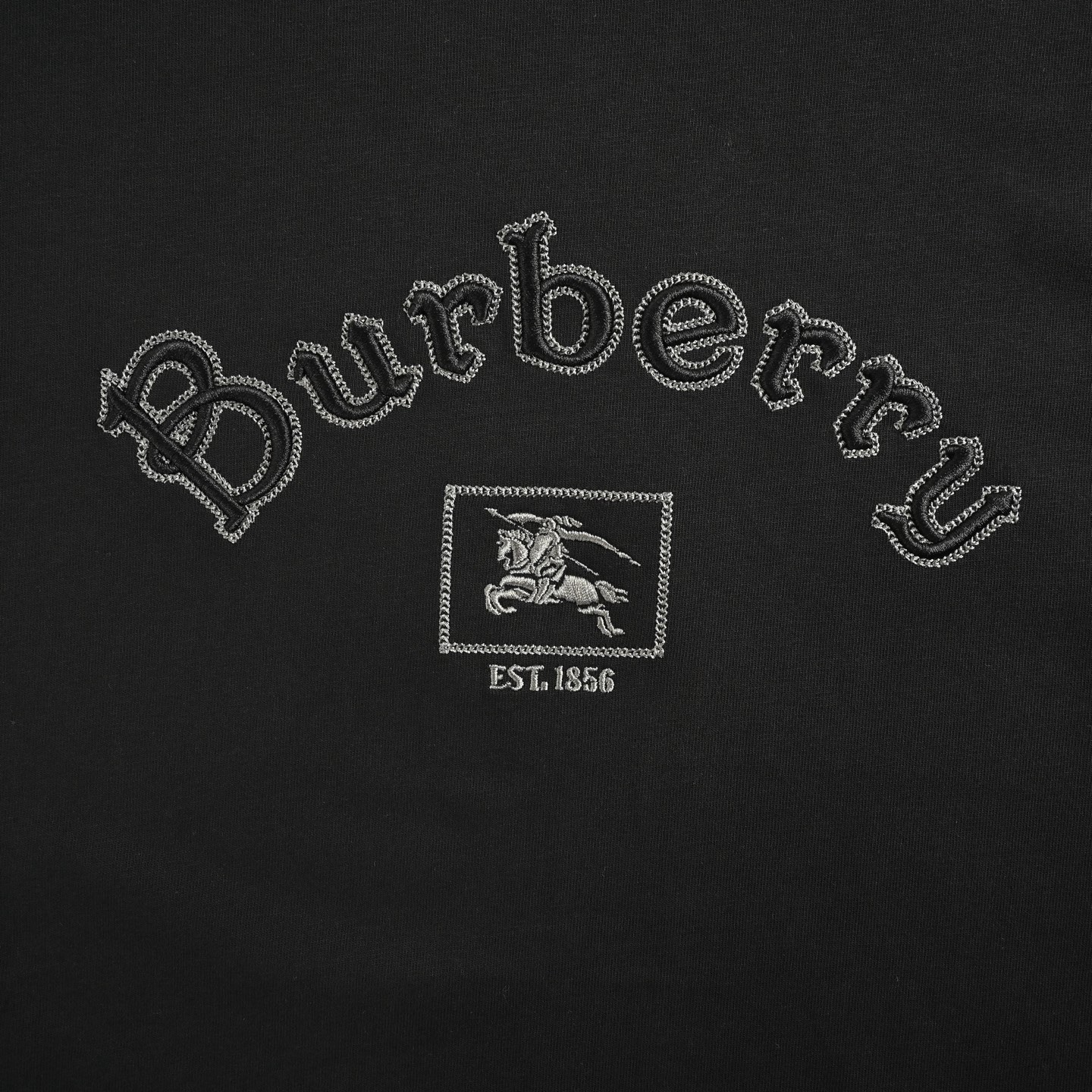 Burberry 25ss three-dimensional letter embroidered logo short sleeve