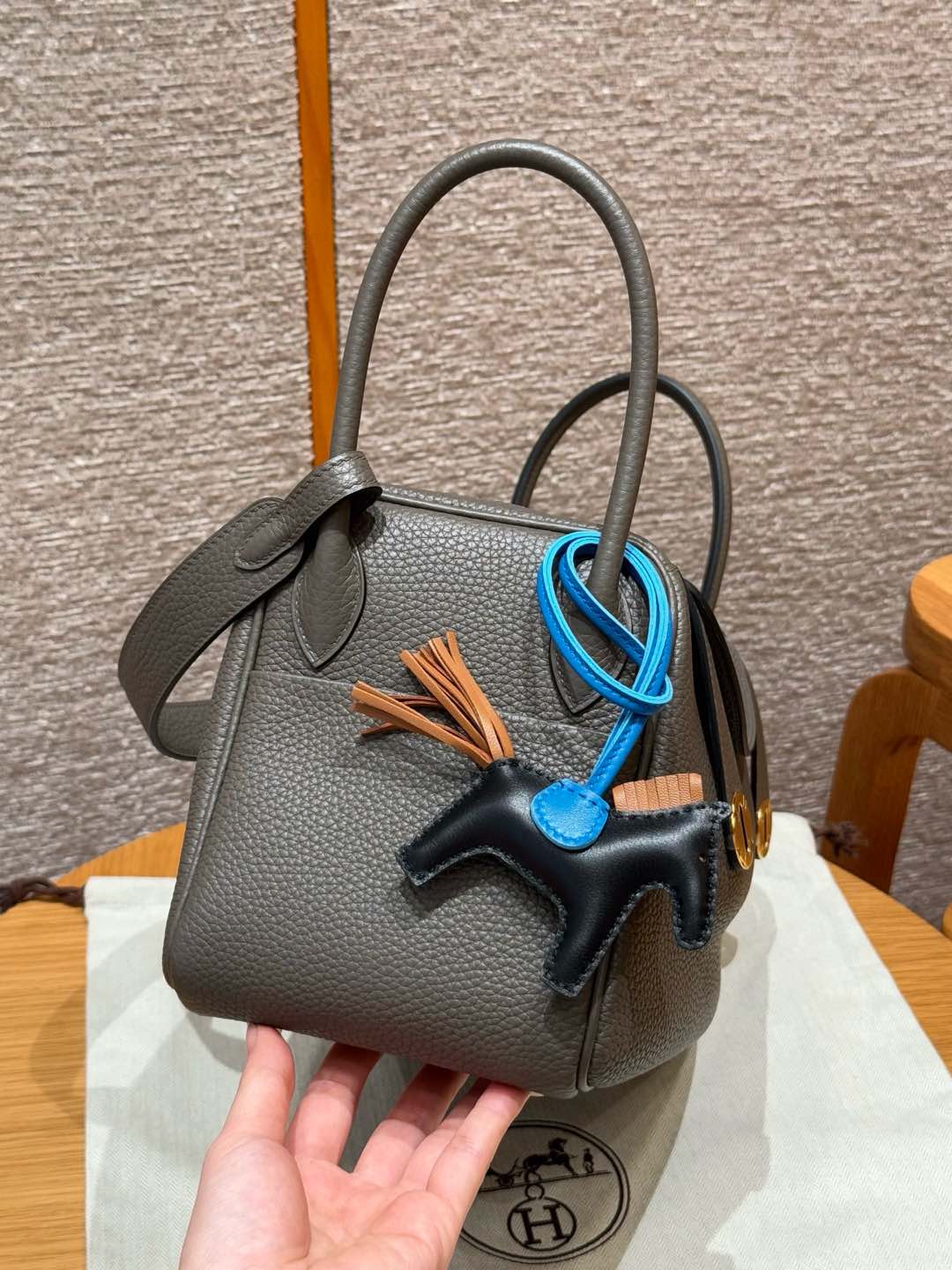 Hermès Lindy 8FGirs etain handbag (handmade to order)