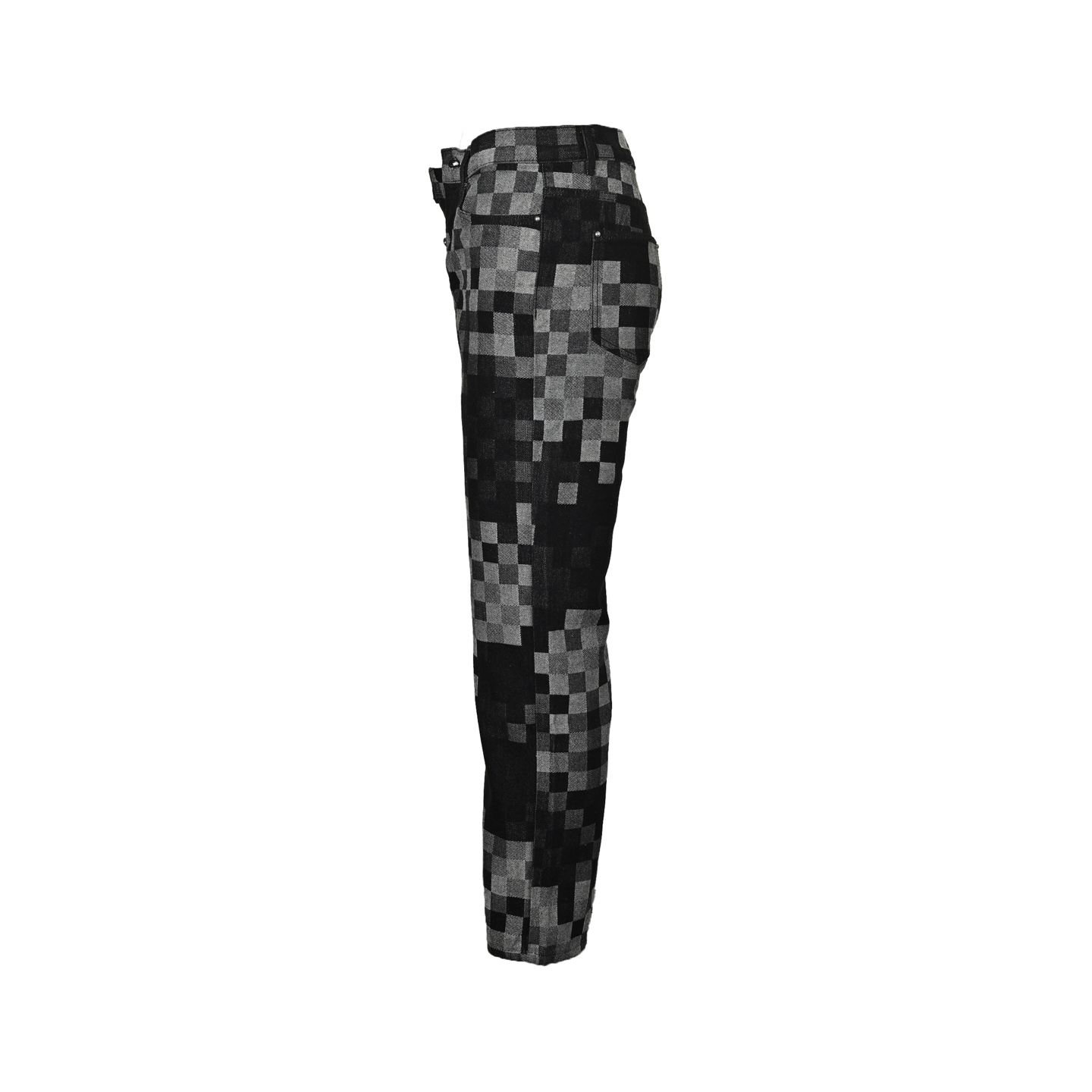 Louis Vuitton Mosaic Pharrell Collaboration Washed Black Jeans