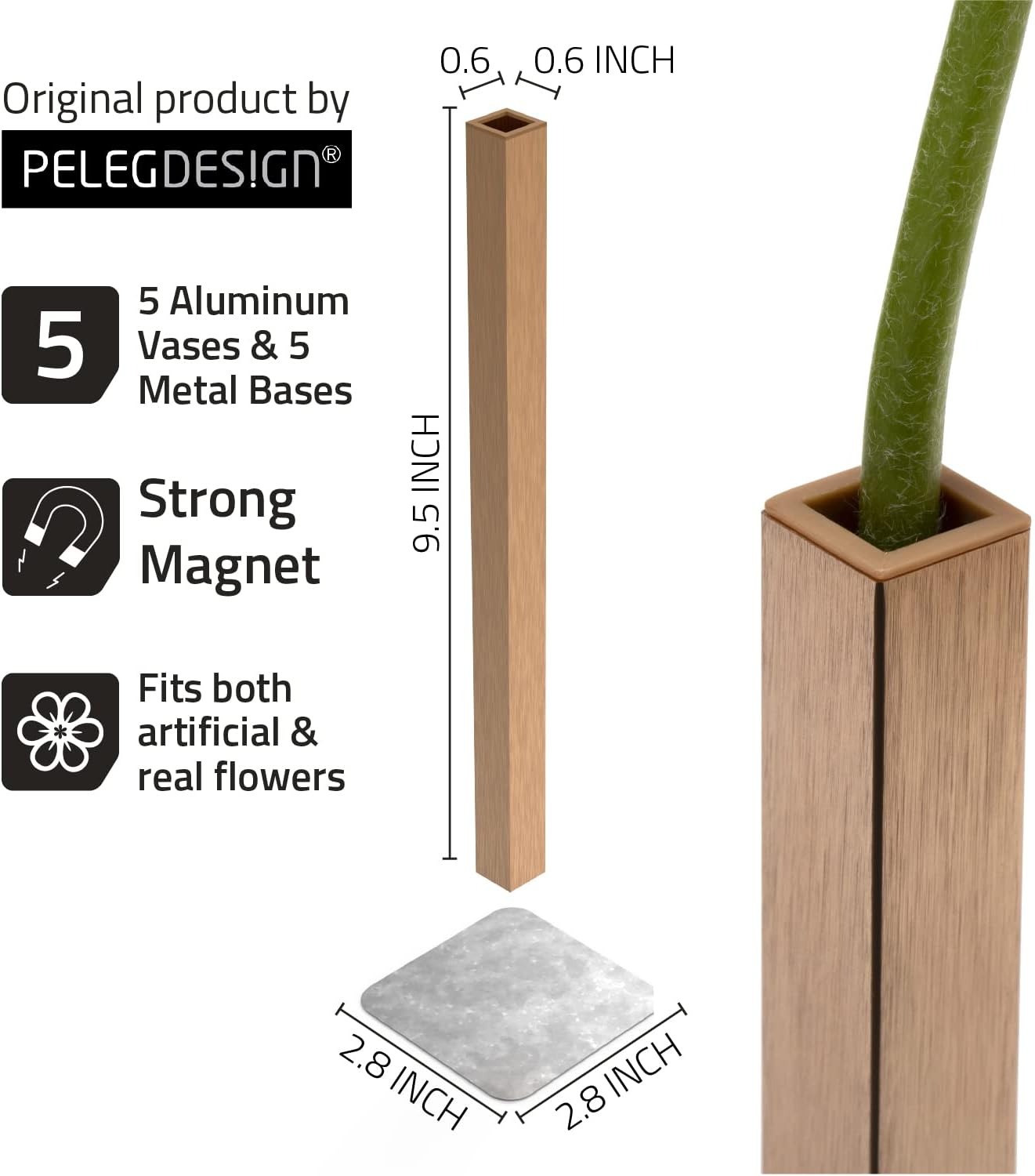 🔥ON SALE 59% OFF🔥Unique and Modern Magnetic Flower Vase