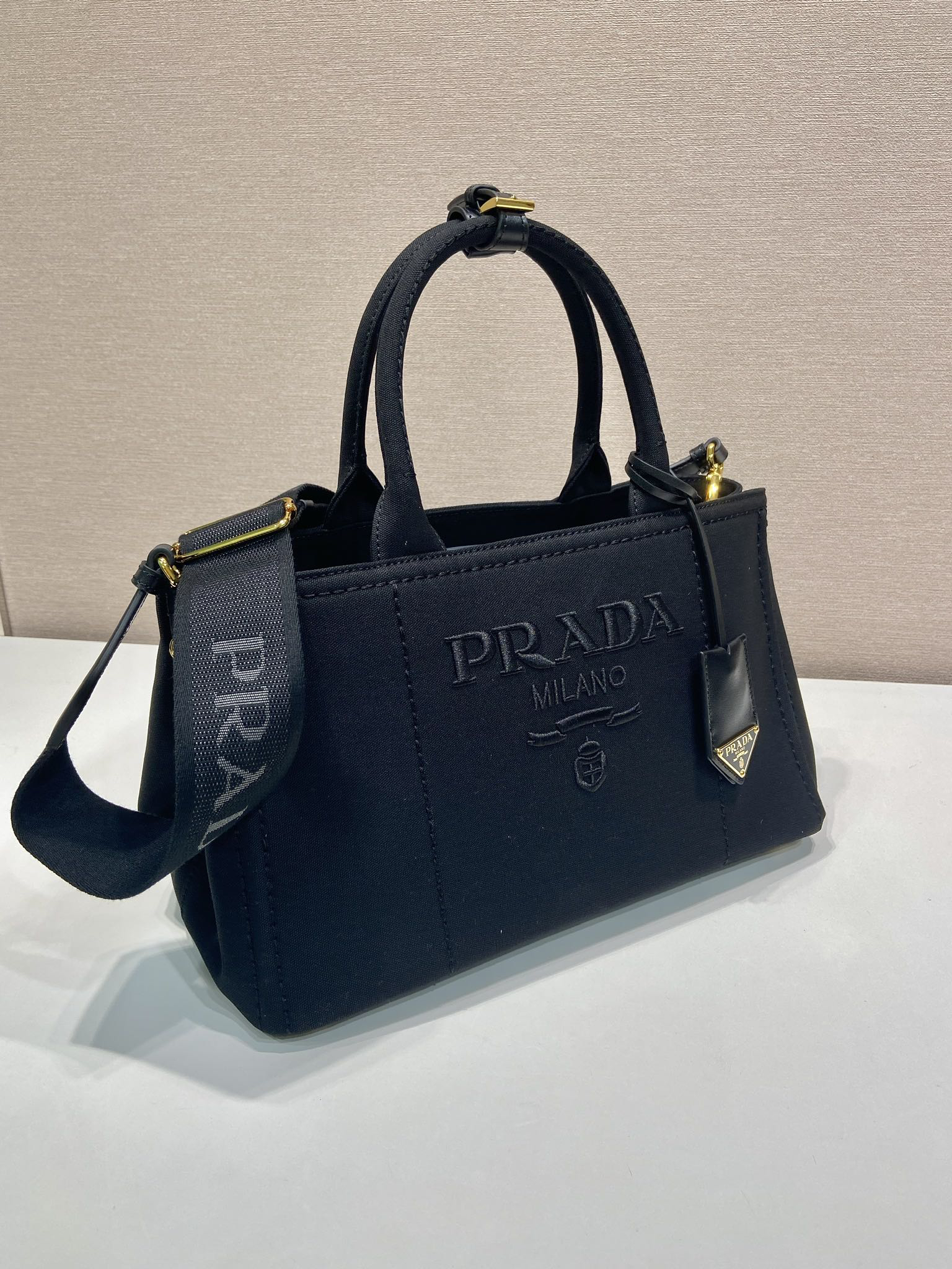Prada Canvas Medium Handbag 1BG554