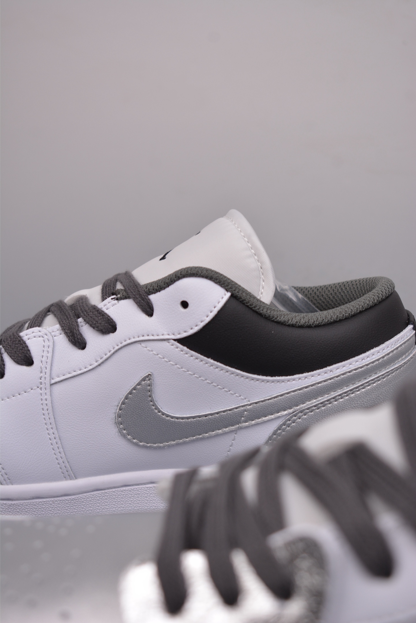 2025 Snake Year Limited Edition Air Jordan 1 Low Gray, White and Silver 553558-152