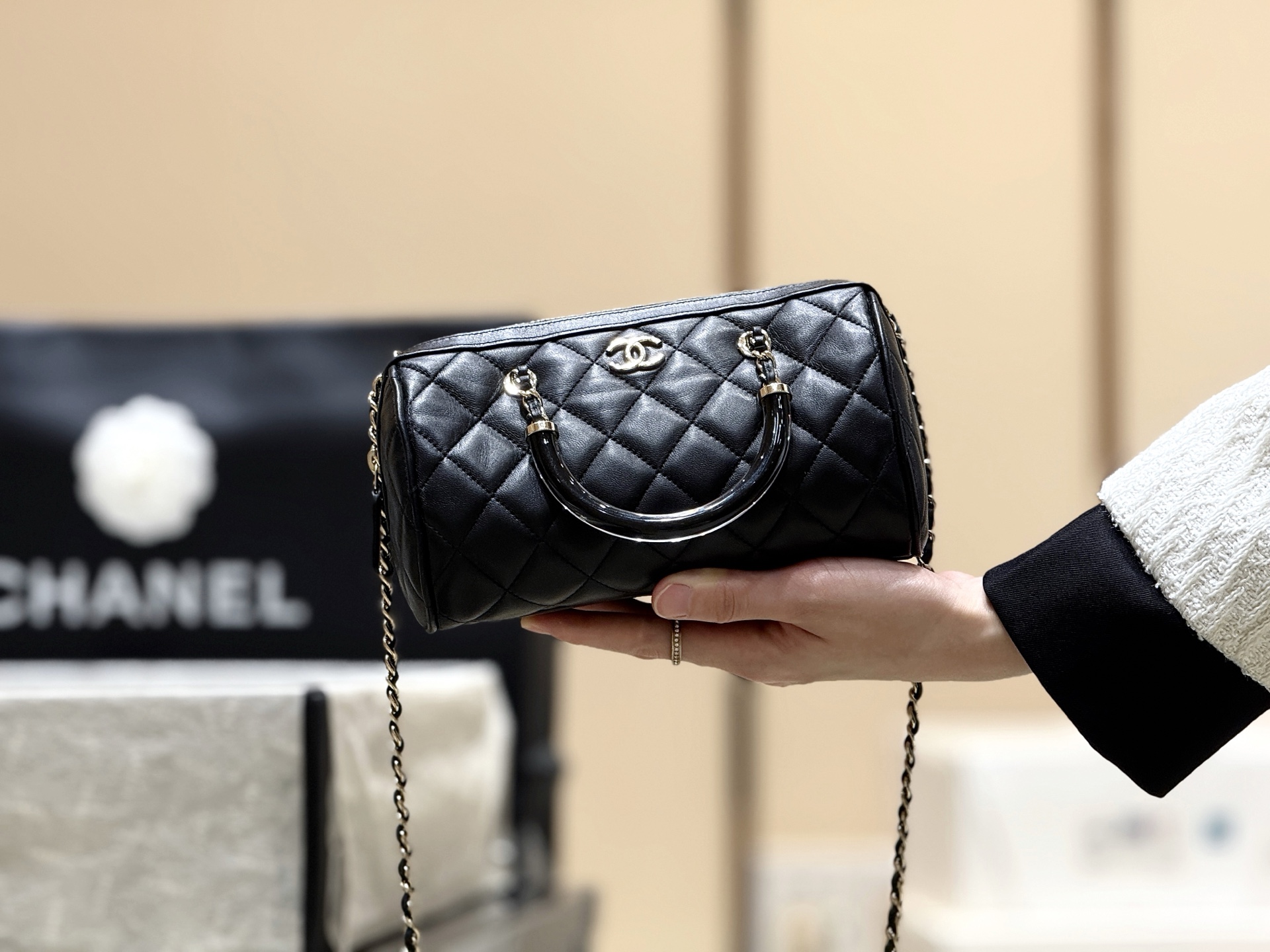 Chanel 25C Early Spring Collection mini Boston bag AP4411 00148