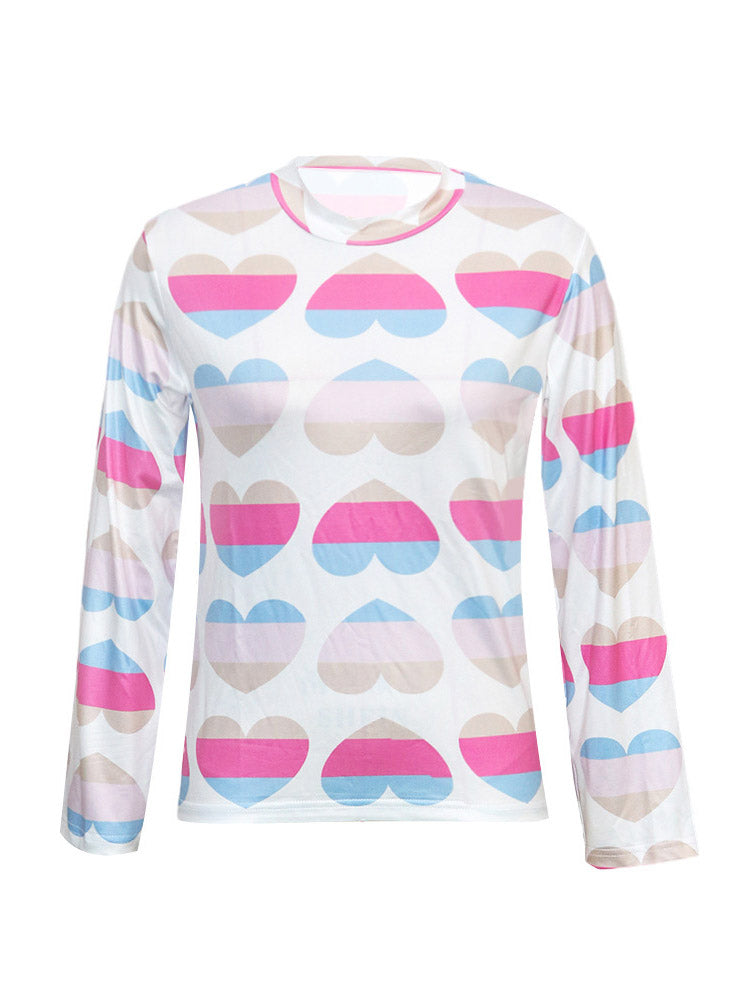 Heart Print Top