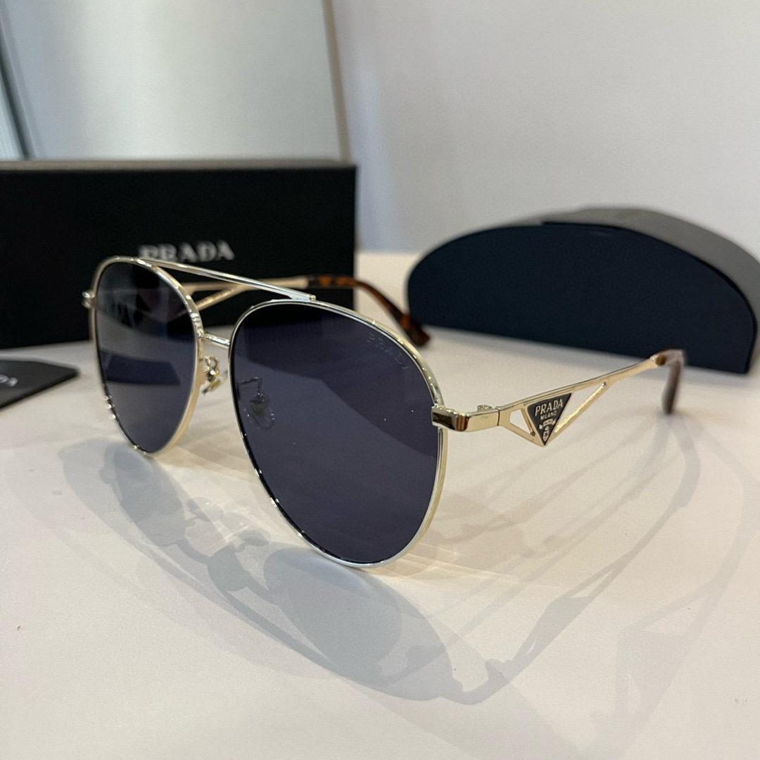 Prada round frame sunglasses