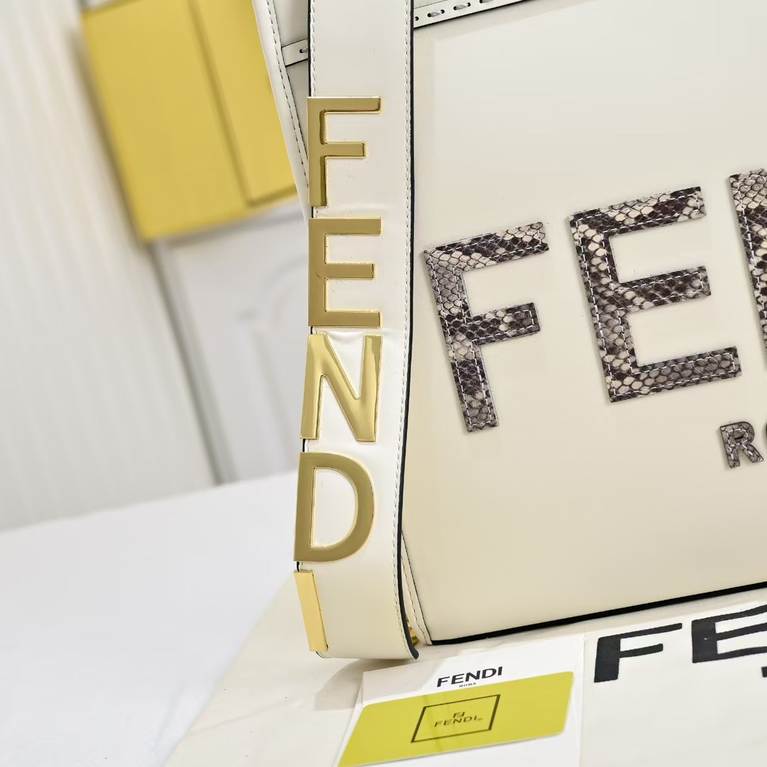FENDI TOTE snake print tote bag 3363