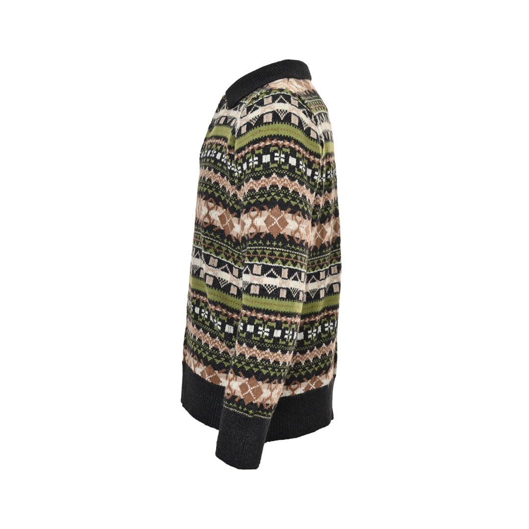 Loewe 24Fw Christmas Floral Lapel Sweater