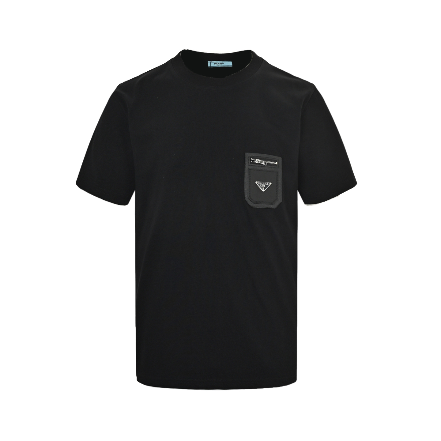 Prada 25ss triangle leather patch pocket short sleeve