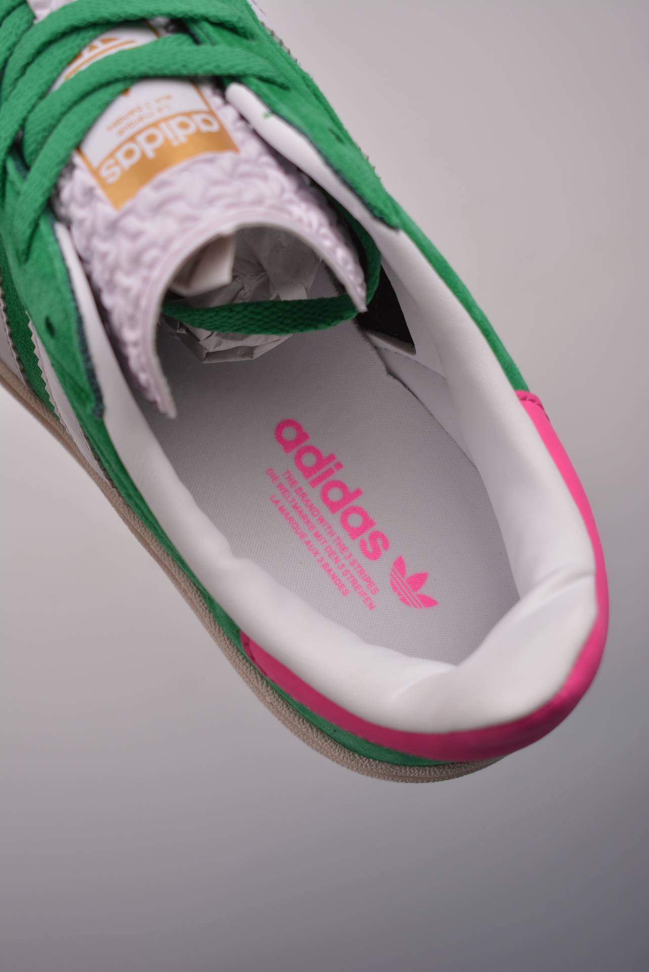 Adidas Originals Gazelle Bold W Grass Green Pink White IG3136
