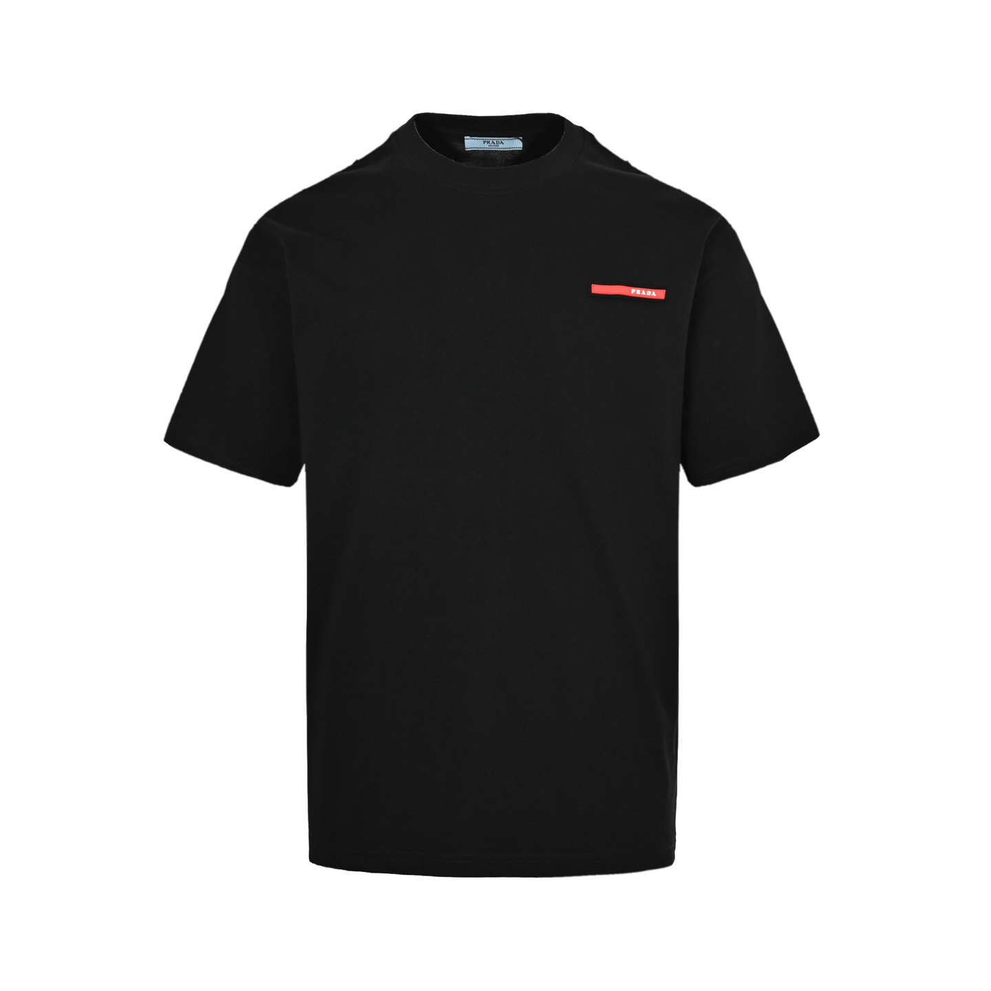 Prada 25ss classic red silicone trim short sleeve