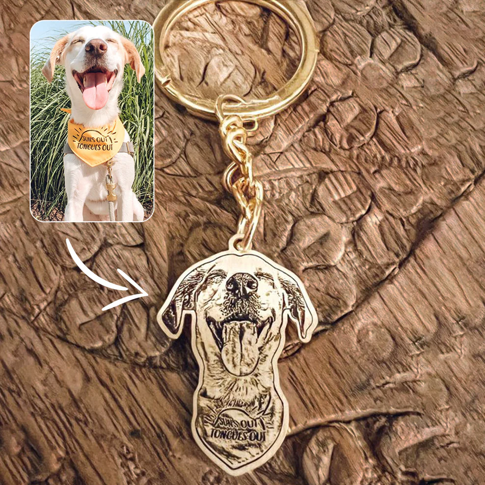 Personalized Custom Pet Photos Keychain Or Necklace