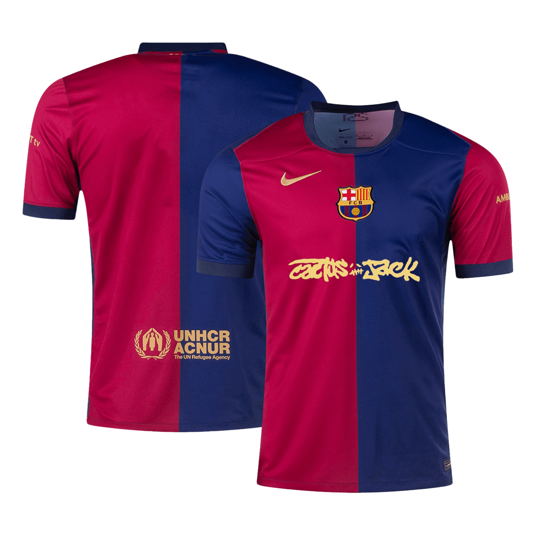 Barcelona X Travis Scott Jersey Custom Football Jersey Home 2024/25