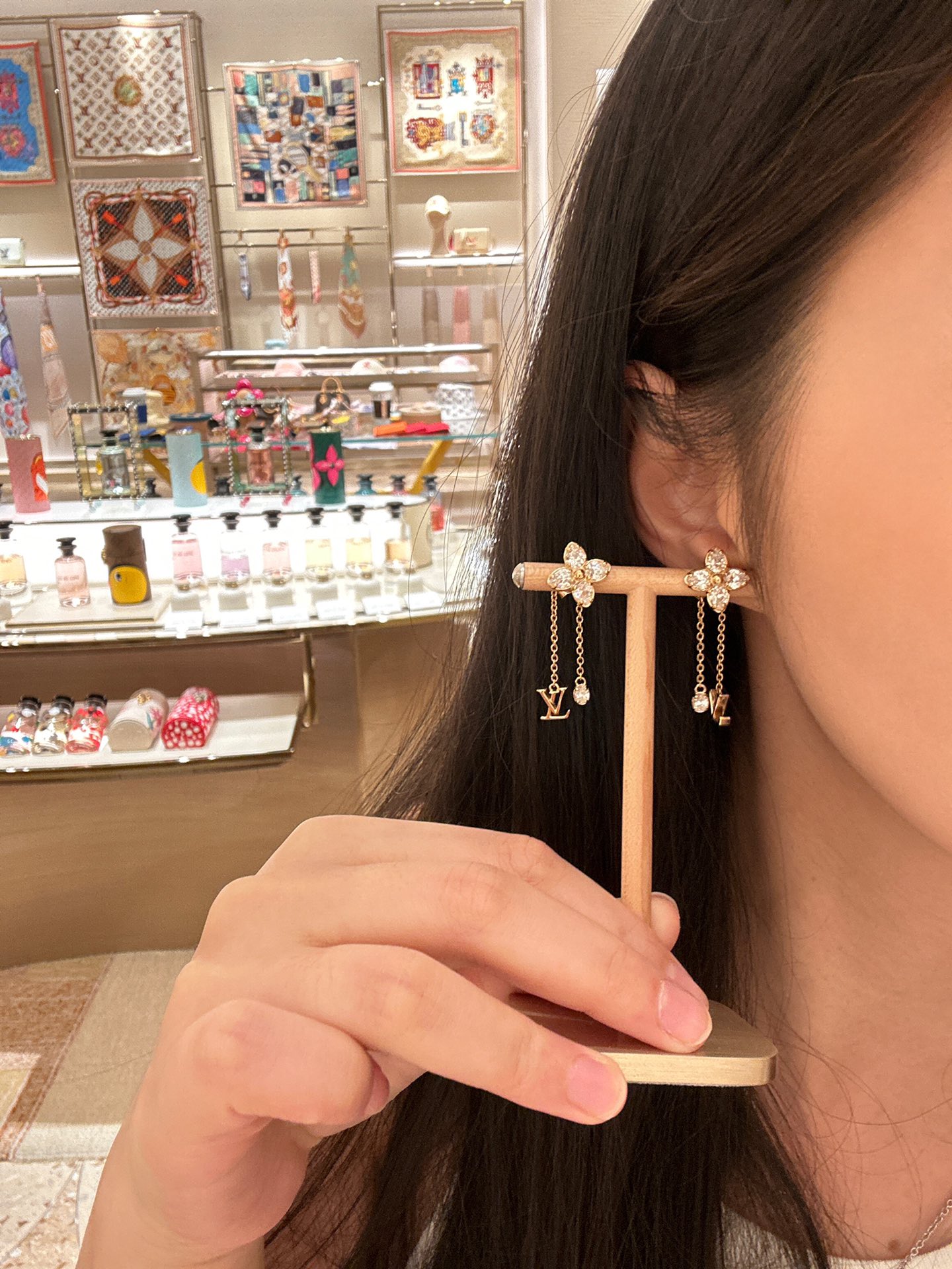 Louis Vuitton Four Leaf Clover Earrings