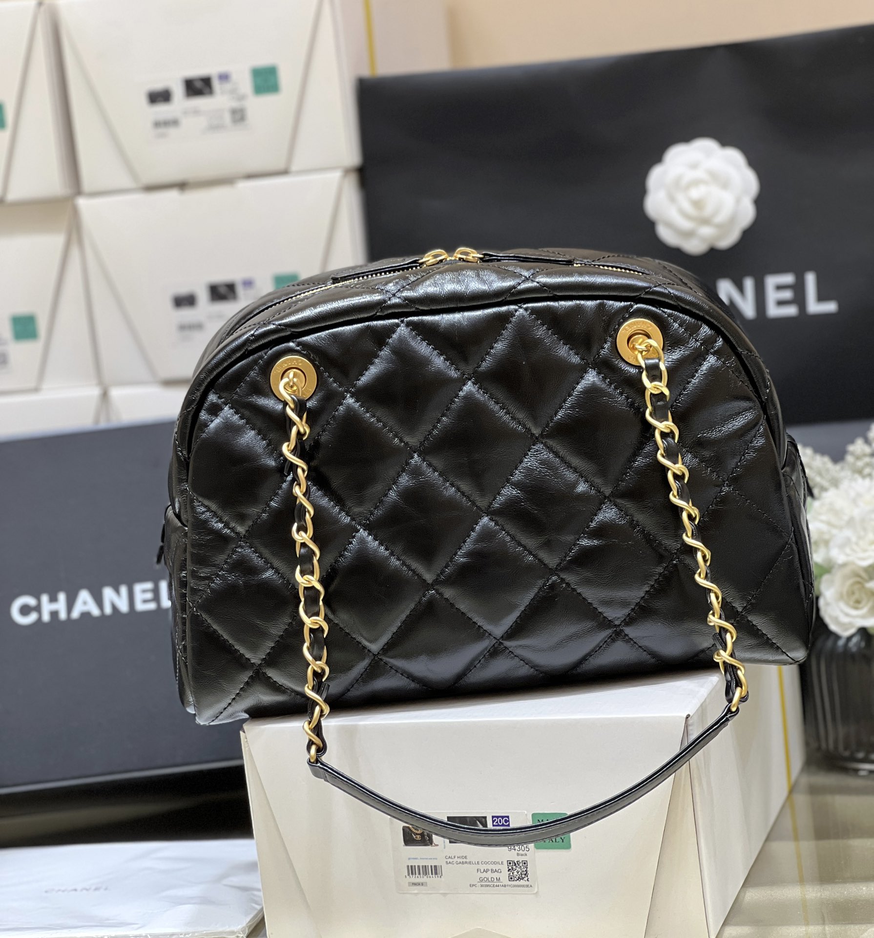 Chanel 24A Small Bowling Bag AS4905