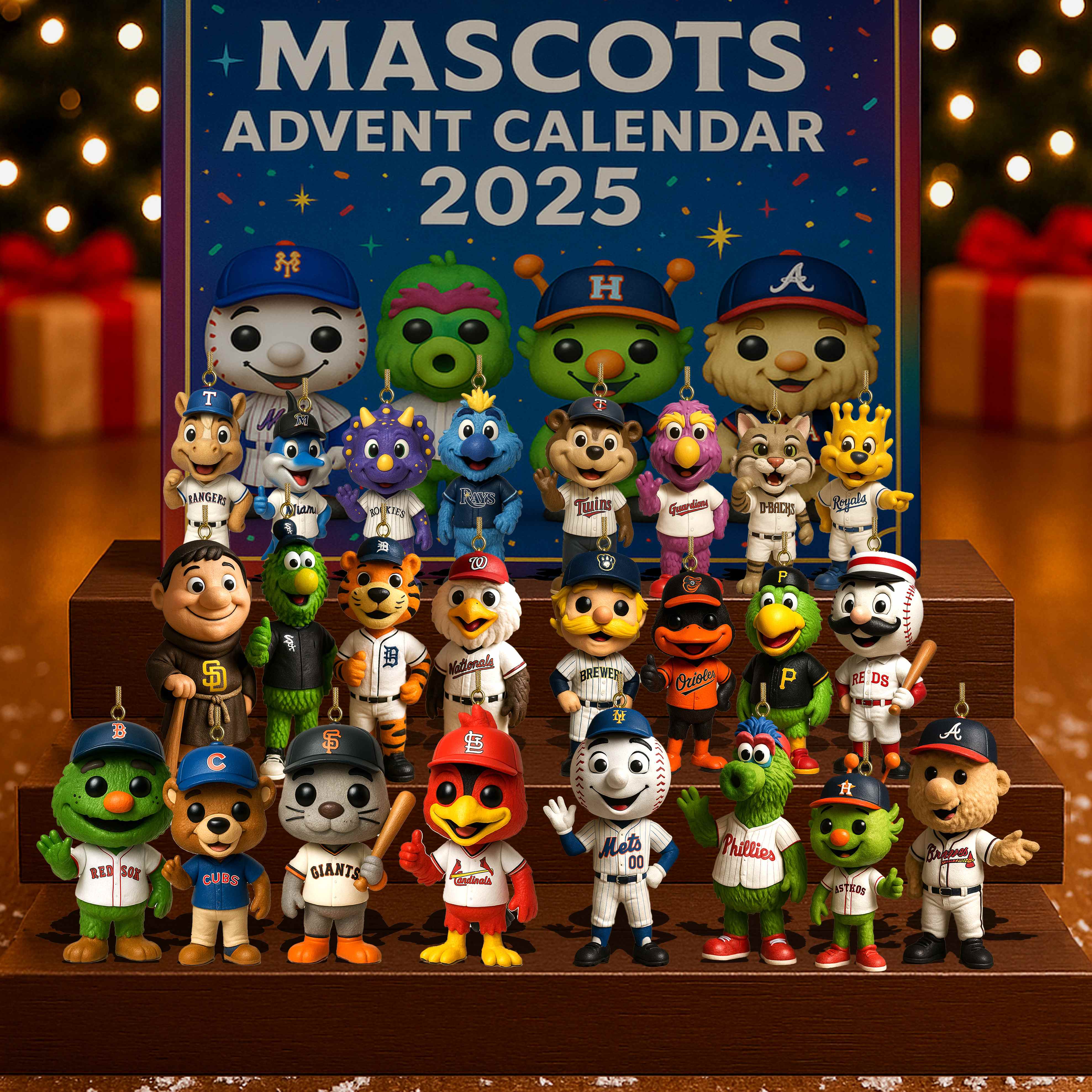 Baseball Mascots Advent Calendar 2025