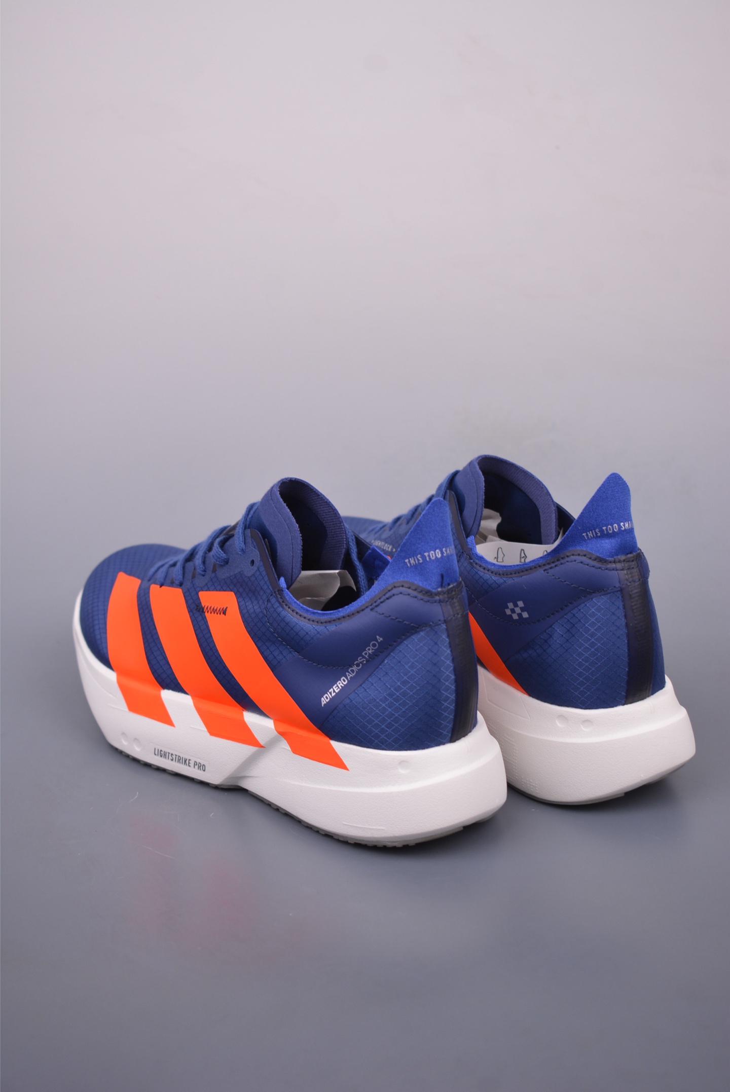 Adidas Adizero Adios Pro Evo 4 Running Shoes Network Blue White Orange JR6370