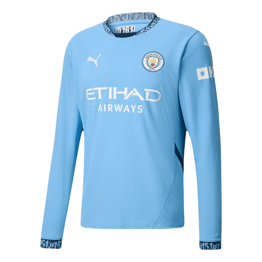 Manchester City 2024/25 Home Long-Sleeve Football Shirt