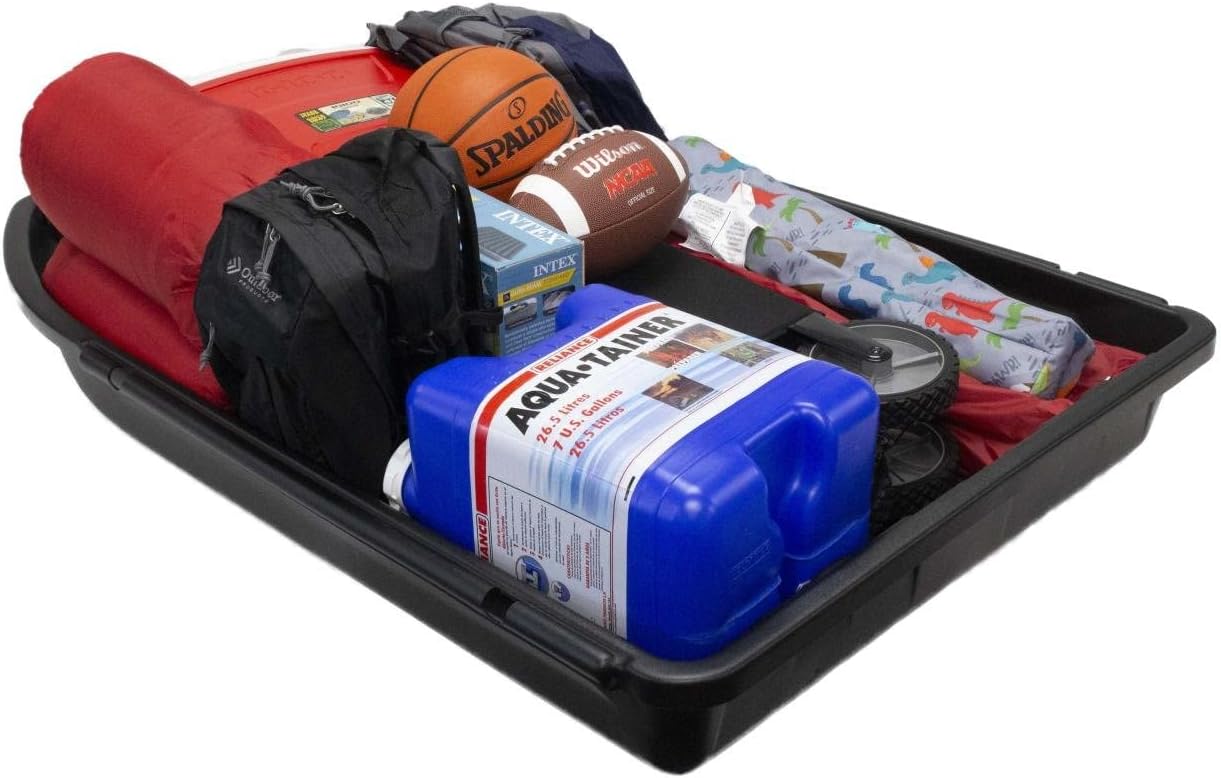 JEGS Rooftop Cargo Carrier for Car Storage 18 Cubic Ft 110 Lb Capaci